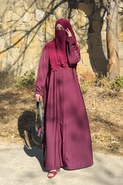 Maroon Abaya