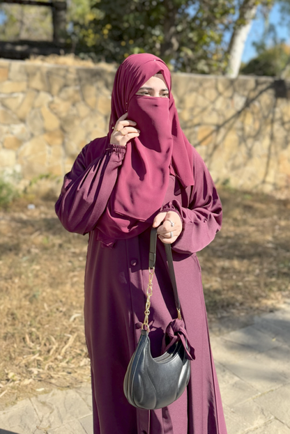 Maroon Abaya